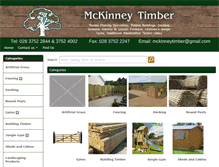 Tablet Screenshot of mckinneytimber.com